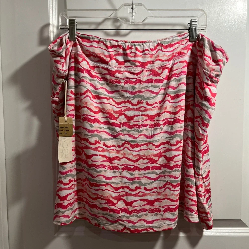 Escape by Habitat Clothes Coral Wave Print Skort XXL NWT 89047 Active Skirt